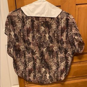 Guess sheer snake skin blouse- barely worn!